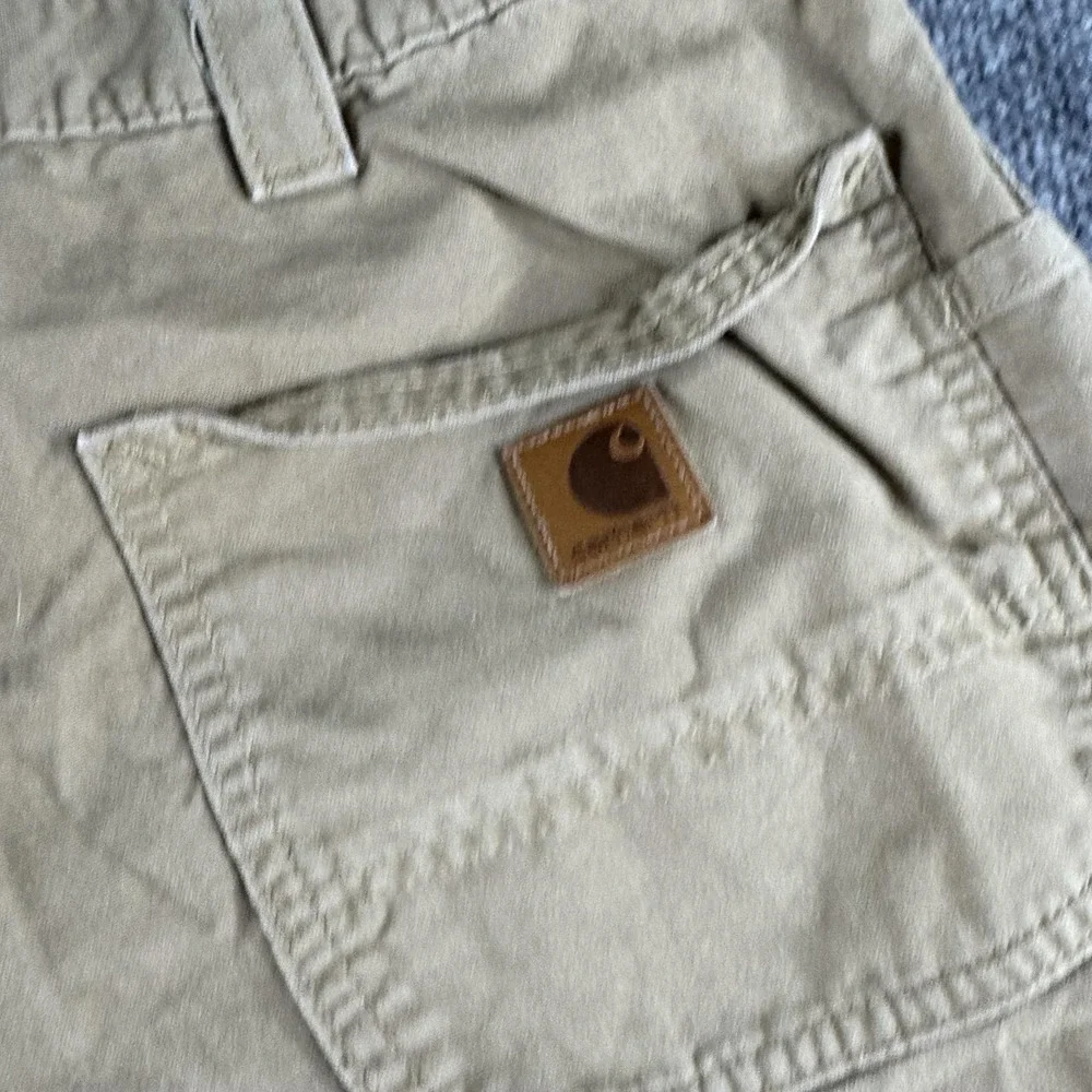 Carhartt Pants Mens 42x32 Beige B151 DKH Relaxed Canvas Carpenter Workwear
